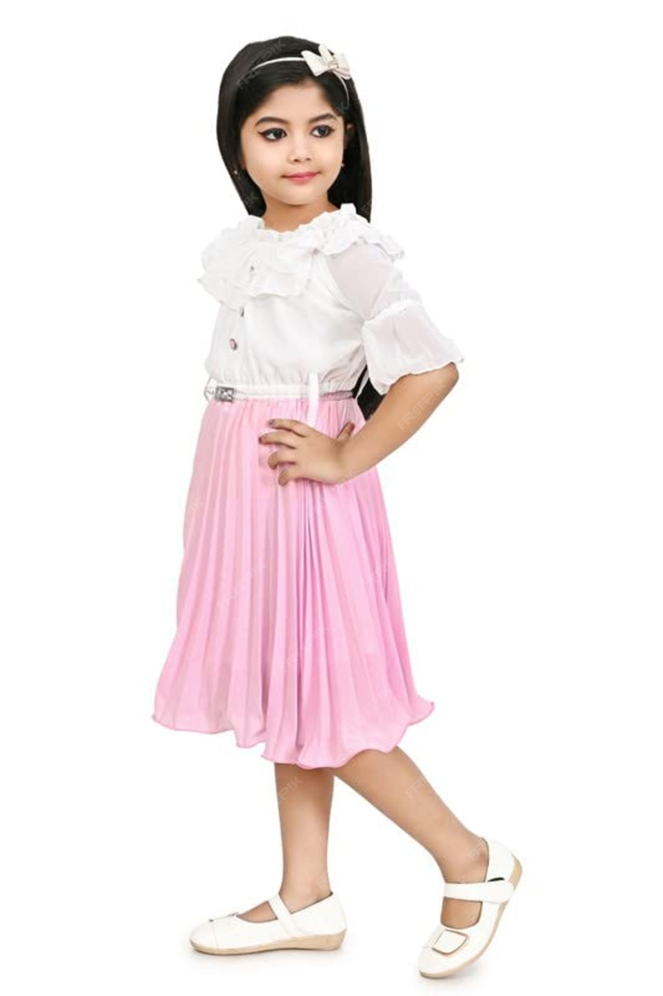 Premium Photo  Summer wear for girls kids western dress for girls