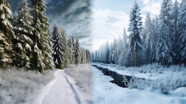 summer and winter