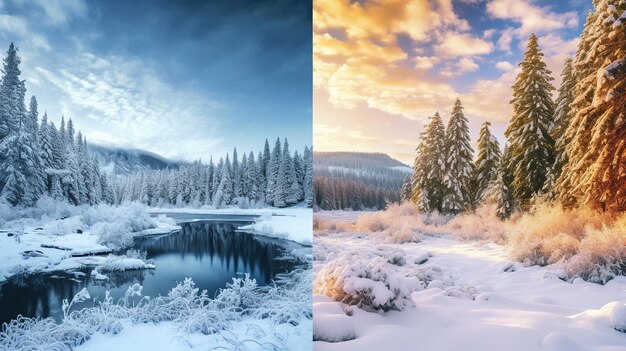 summer and winter