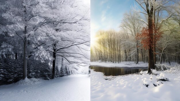 summer and winter