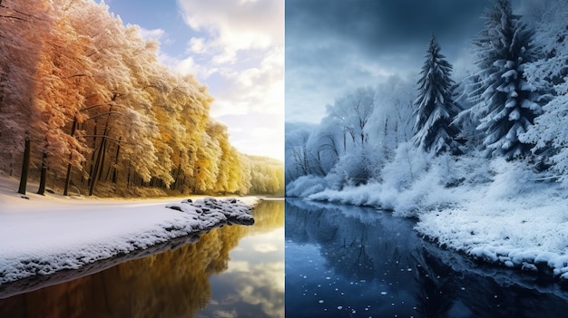 summer and winter