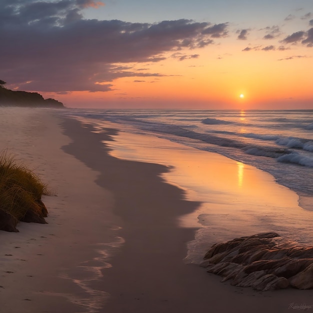 Summer With Beach Background