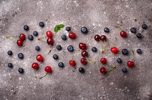  Summer  with different berries