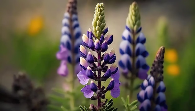 In the summer you may see beautiful purple lupins blossoming