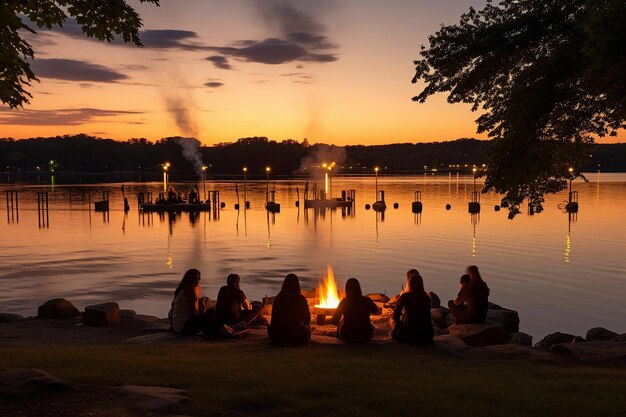 Summers Rhythm Drum Circles at Dusk