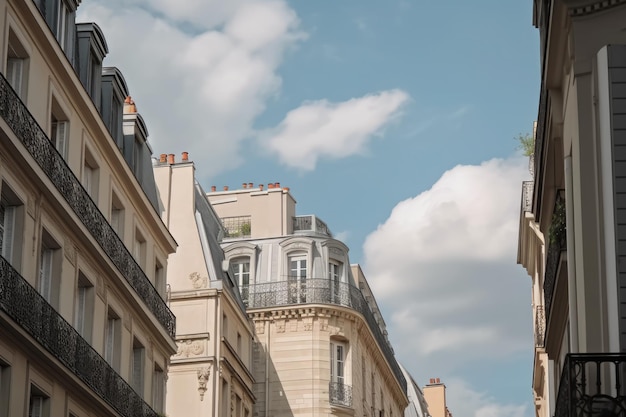 パリの夏と有名なエッフェル塔