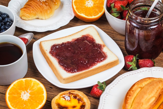 Foto una sontuosa colazione