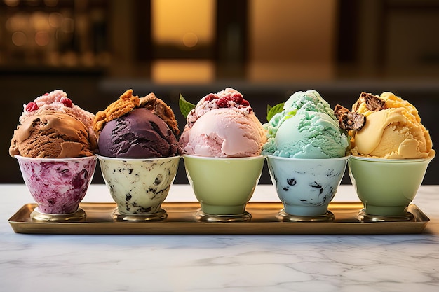 Sumptuous scoops of authentic italian gelato