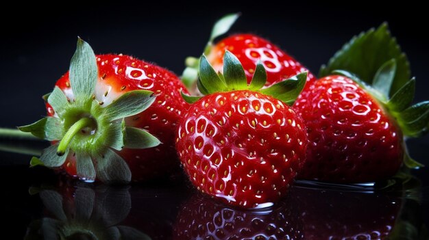 Sumptuous Strawberry Delights Captivating Images of Fresh Berries on White Backgrounds