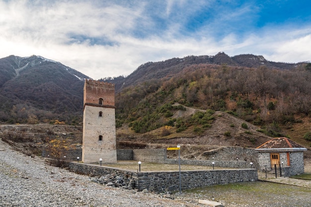 Sumug gala tower in the village of Ilisu dates back to the 17th18th century Northern Azerbaijan