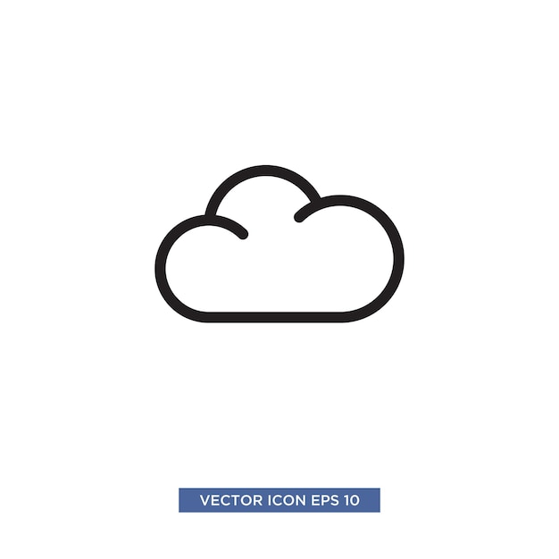 Sun and cloud icon vector illustration