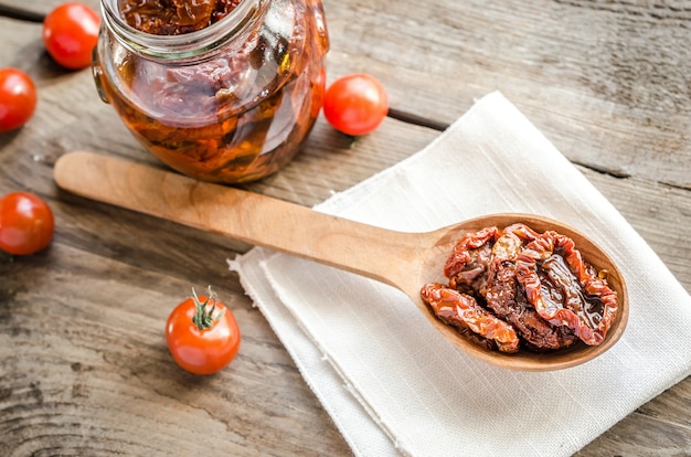 Sun dried and fresh tomatoes