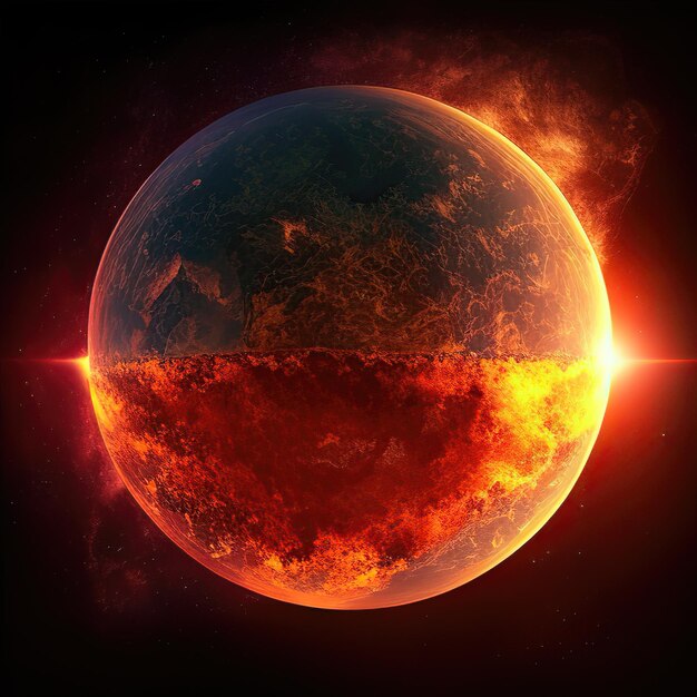 The Sun under The Earth