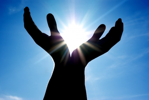 Sun in hands