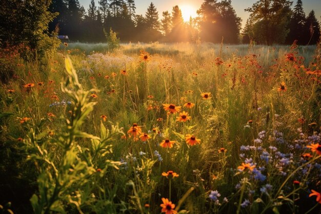 a sun kissed meadow