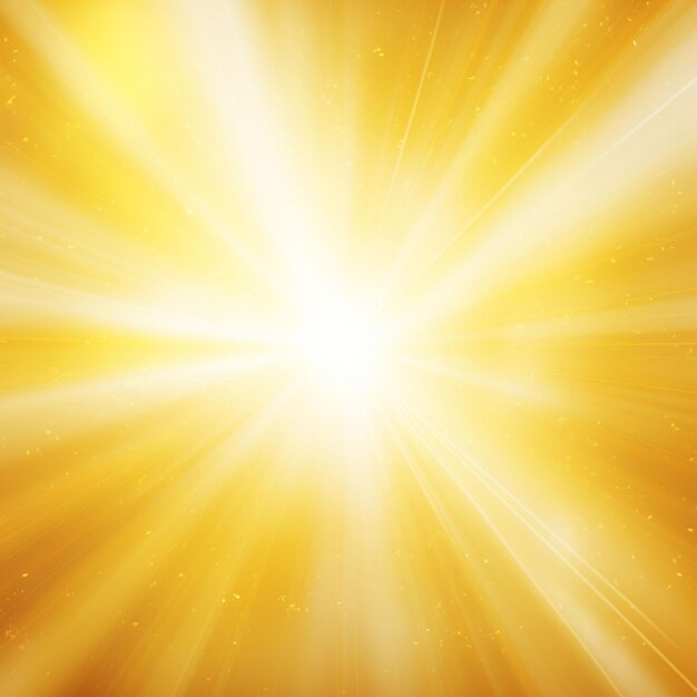 Фото Эффект солнечного света с желтыми лучами и отблеском линзы