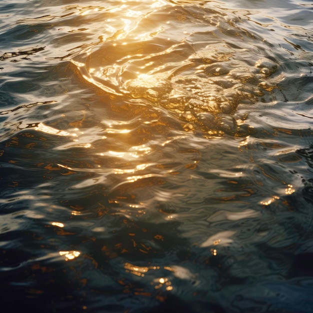 Sun rays on the water surface