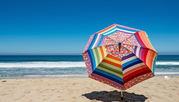Солнечный песок и волны — идеальное место для отдыха, созданное искусственным интеллектом