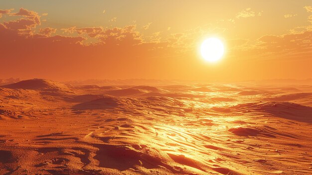 the sun sets over the ocean