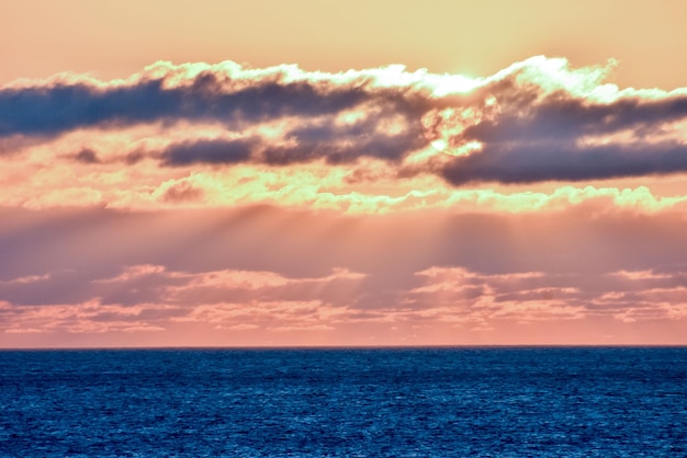 The Sun Setting in the Sea