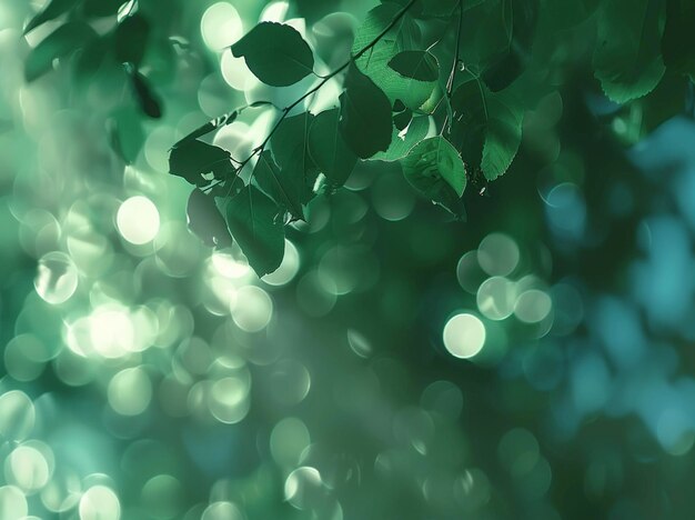 Foto il sole splende attraverso le foglie di un albero