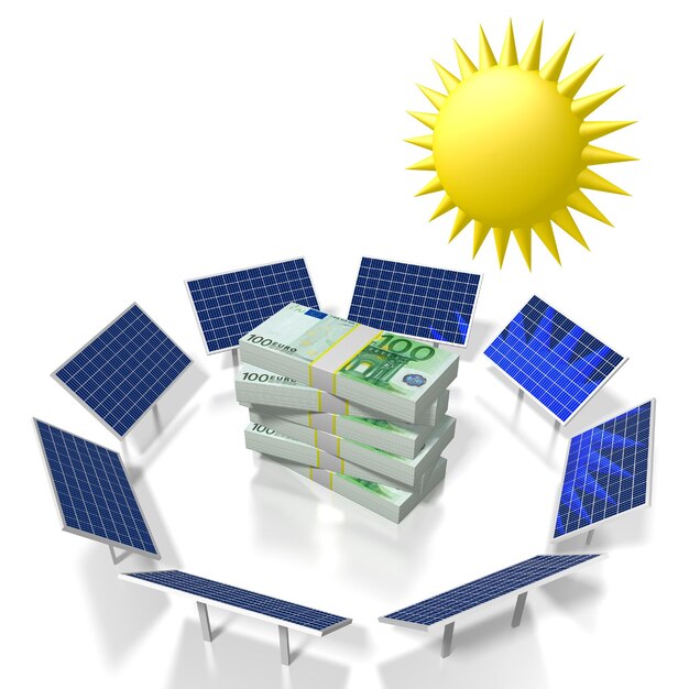 Sun solar energy concept