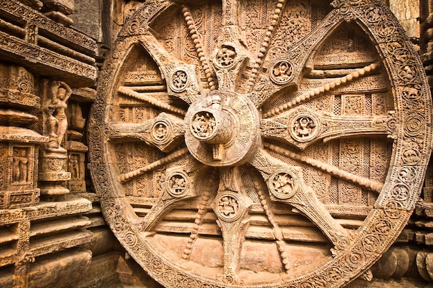 Sun Temple (13th century, UNESCO World Heritage Site) in Konark, Orissa, India