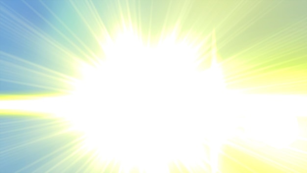 Photo a sun with a blue and yellow background