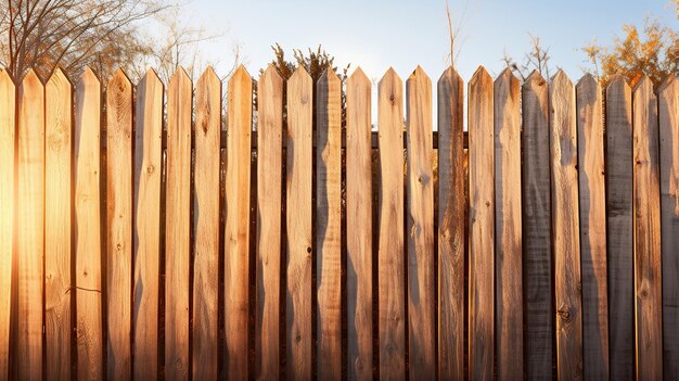 Photo sunbleached splintering wooden fence