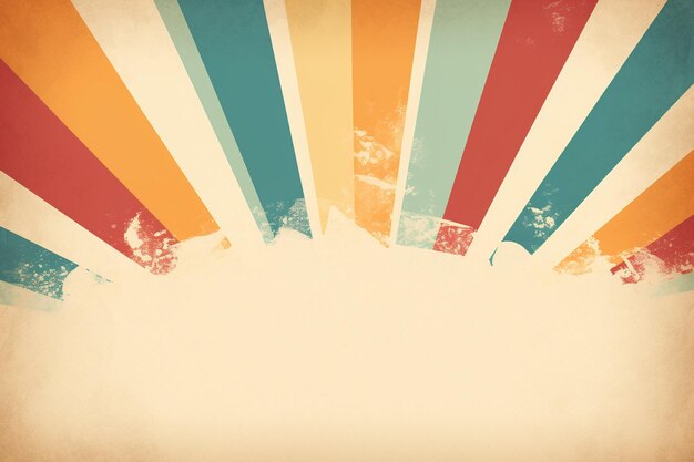 Photo sunburst retro background