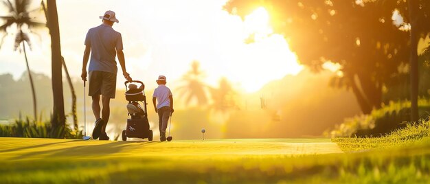 Photo sunday fun family golfing adventure at 730 am