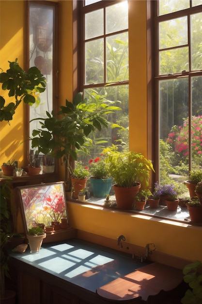 A sundrenched window