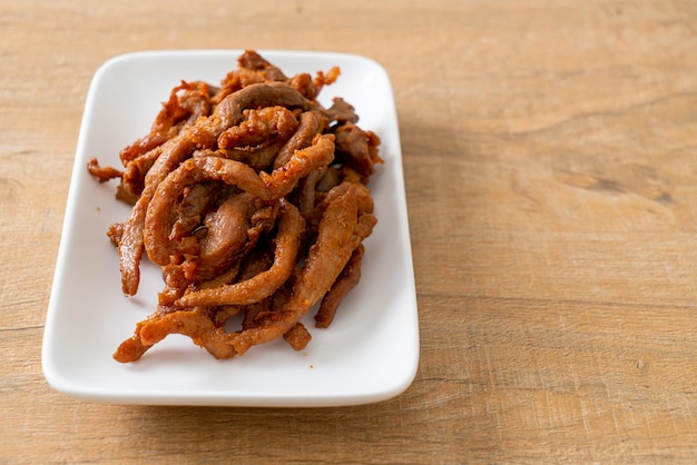 SunDried Pork on white plate