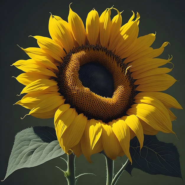 Sunflower Background Ai image