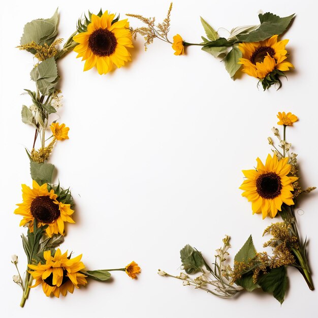 Sunflower border to create a sense of wonder