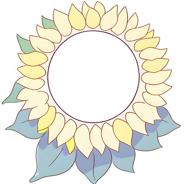 sunflower border frame