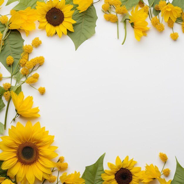 Sunflower border to show off your style