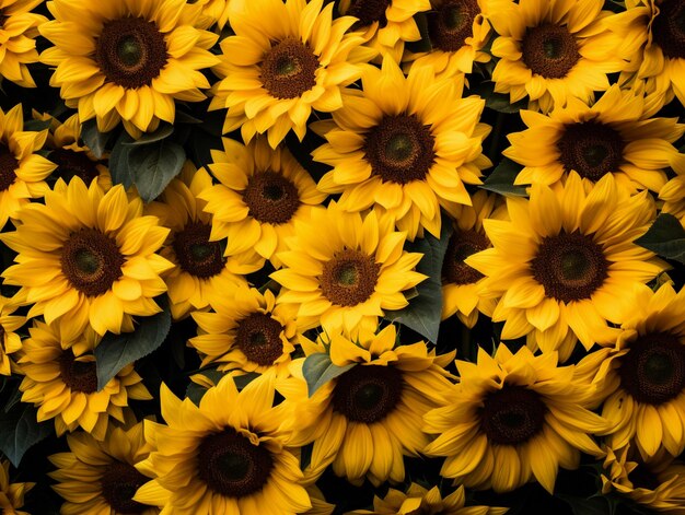 Sunflower border