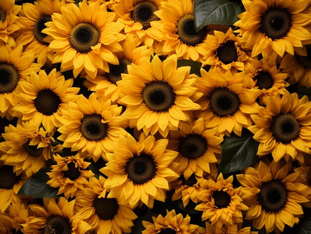 Sunflower border