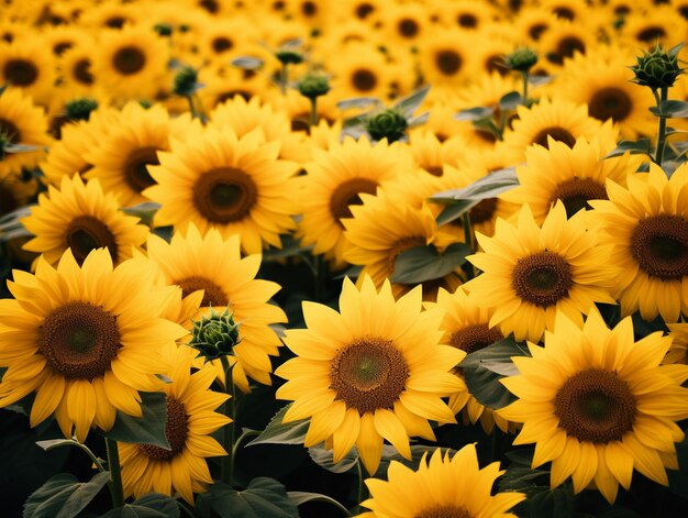 Sunflower border