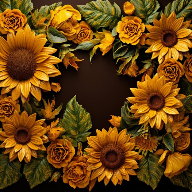 Sunflower_border