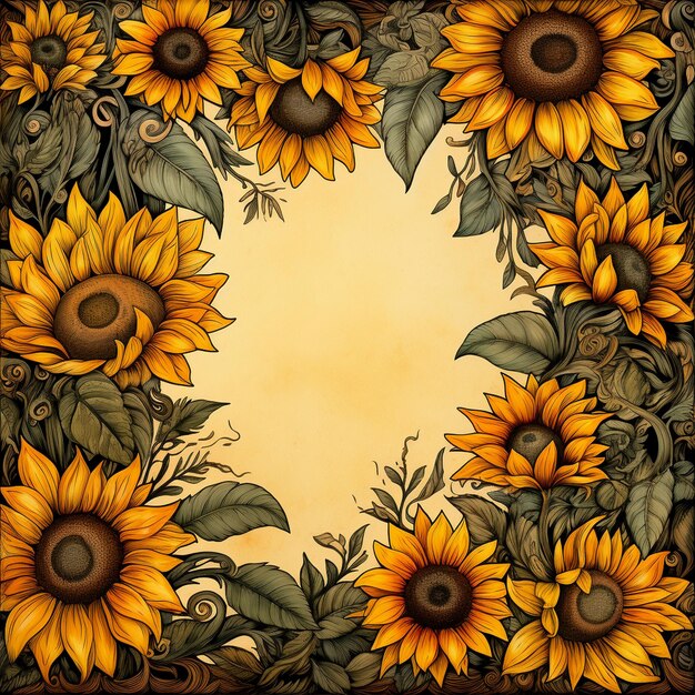 Sunflower border