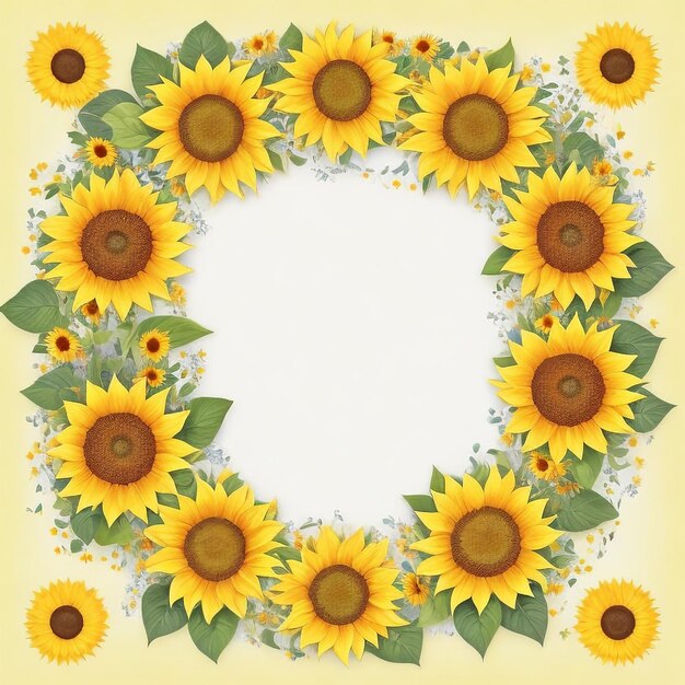 Sunflower_borderfloral_frame