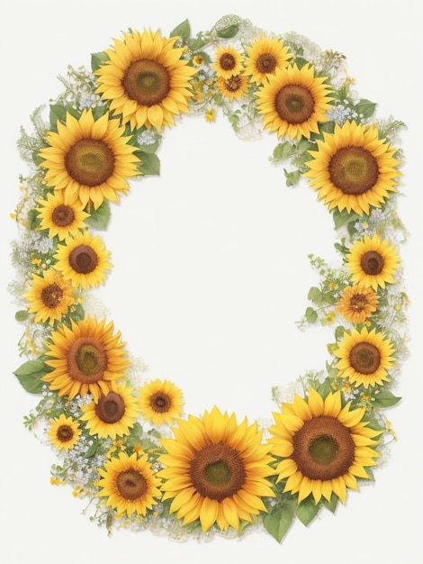 Sunflower_borderfloral_frame