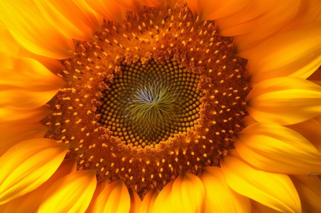 Foto fondo di struttura del primo piano del girasole