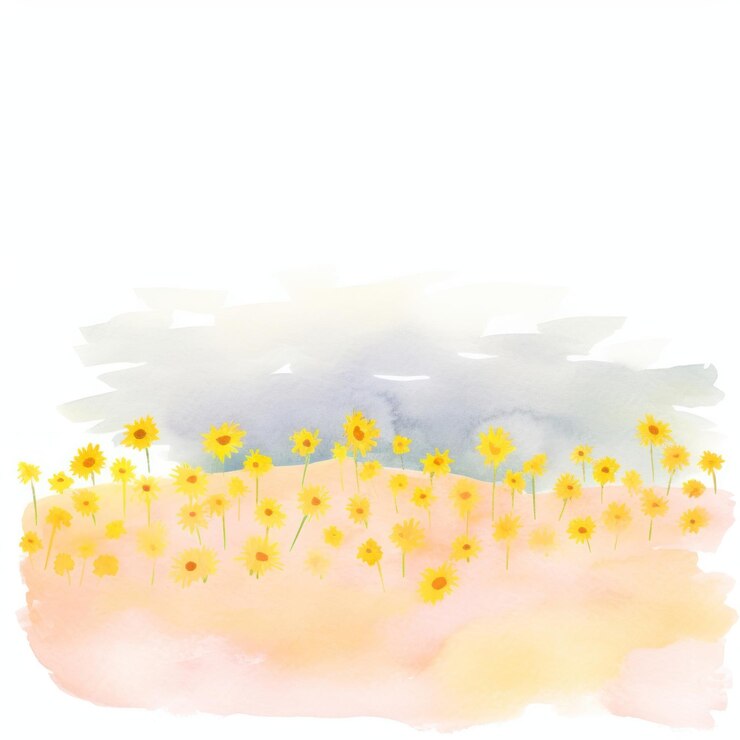 Photo 太陽の花畑の背景 植物の花びら