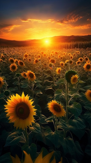 The sunflower field iphone wallpapers