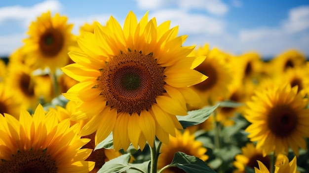 여름 하늘 아래의 선글라스  - 자연에 둘러싸인 아름다운 에서 활기찬 꽃