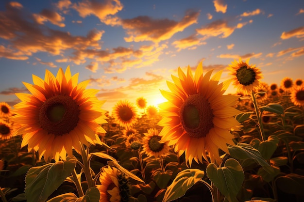 sunflower flower fields