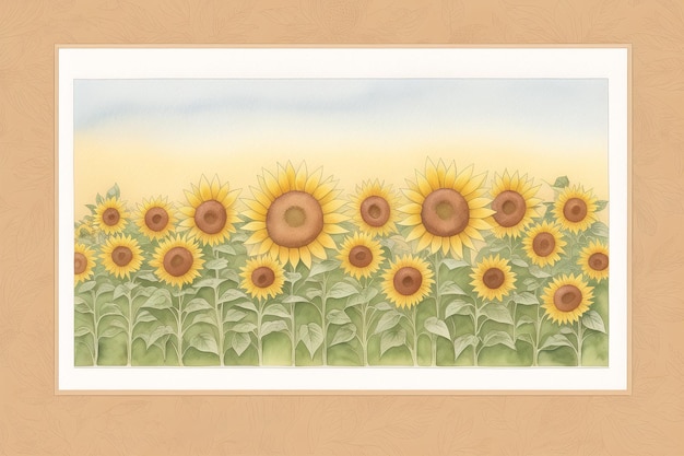 A Sunflower Frame of Light